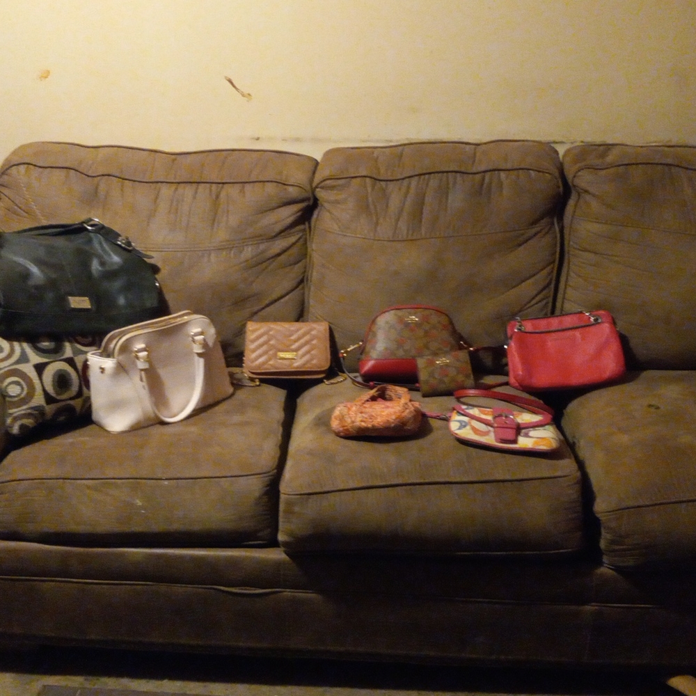 Bundle of designer purses and wallets